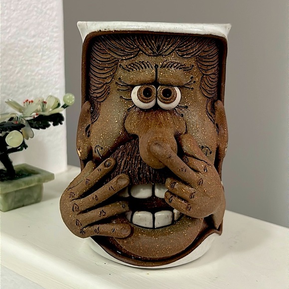 🖤ARTIST HANDMADE POTTERY MUG CUP